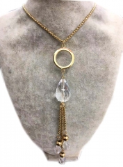 Stainless steel jewelry sweater chain necklace wholesale