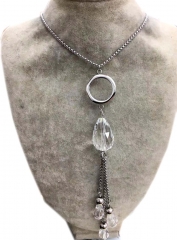 Stainless steel jewelry sweater chain necklace wholesale