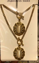 Stainless steel jewelry Necklace Bracelet Set Wholesale