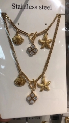 Stainless steel jewelry Necklace Bracelet Set Wholesale