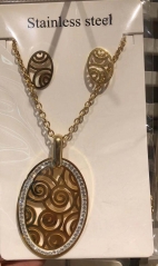 Stainless steel jewelry Necklace  Earrings Wholesale