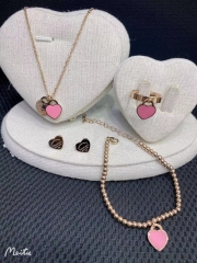 Stainless steel jewelry Necklace Bracelet Ring Earrings Wholesale