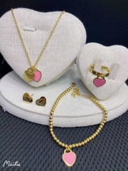 Stainless steel jewelry Necklace Bracelet Ring Earrings Wholesale