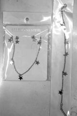 Stainless steel jewelry Necklace Bracelet Ring Earrings Wholesale