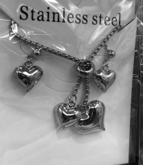 Stainless steel jewelry Necklace Earrings set Wholesale