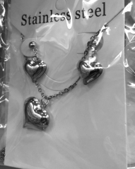 Stainless steel jewelry Necklace Earrings set Wholesale