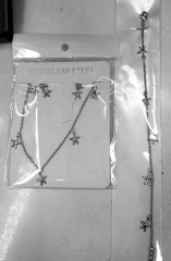Stainless steel jewelry Necklace Bracelet Ring Earrings Wholesale