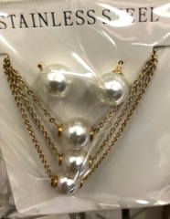 Stainless steel jewelry Necklace Earrings set Wholesale
