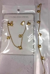 Stainless steel jewelry Necklace Bracelet Ring Earrings Wholesale