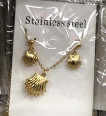 Stainless steel jewelry Necklace Earrings set Wholesale