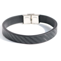 Stainless steel jewelry bangle Leather bracelet Wholesale