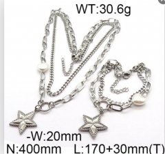 Stainless steel jewelry Necklace Bracelet Set Wholesale