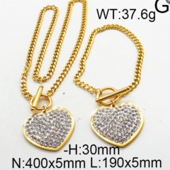 Stainless steel jewelry Necklace Bracelet Set Wholesale