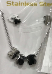 Stainless steel jewelry Necklace Earrings  set Wholesale