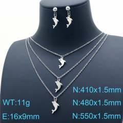 Stainless steel jewelry Necklace  Earrings Wholesale