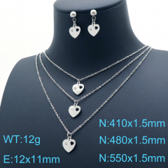 Stainless steel jewelry Necklace  Earrings Wholesale