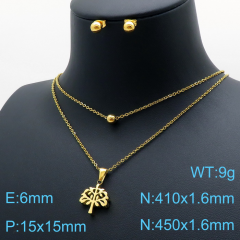 Stainless steel +copper jewelry Necklace  Earrings Wholesale