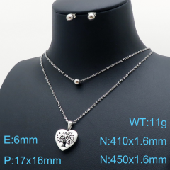 Stainless steel +copper jewelry Necklace  Earrings Wholesale