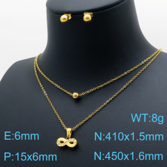 Stainless steel +copper jewelry Necklace  Earrings Wholesale
