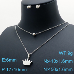 Stainless steel +copper jewelry Necklace  Earrings Wholesale