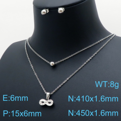 Stainless steel +copper jewelry Necklace  Earrings Wholesale
