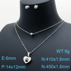 Stainless steel +copper jewelry Necklace  Earrings Wholesale