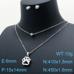Stainless steel +copper jewelry Necklace  Earrings Wholesale