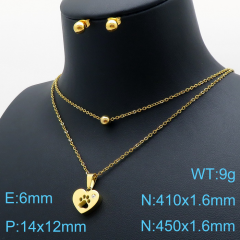 Stainless steel +copper jewelry Necklace  Earrings Wholesale