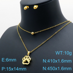 Stainless steel +copper jewelry Necklace  Earrings Wholesale