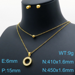 Stainless steel +copper jewelry Necklace  Earrings Wholesale