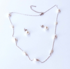 Stainless steel  jewelry Necklace Earrings Wholesale