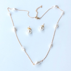 Stainless steel  jewelry Necklace Earrings Wholesale