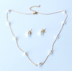 Stainless steel  jewelry Necklace Earrings Wholesale