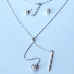 Stainless steel  jewelry Necklace Earrings Wholesale