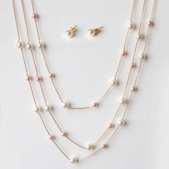 Stainless steel  jewelry Necklace Earrings Wholesale
