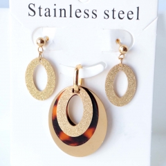 Stainless steel jewelry Earrings necklaces  set Wholesale