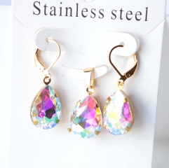 Stainless steel jewelry Earrings necklaces  set Wholesale