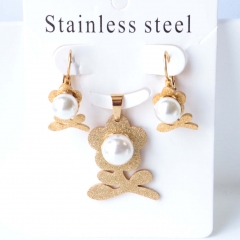 Stainless steel jewelry Earrings necklaces  set Wholesale