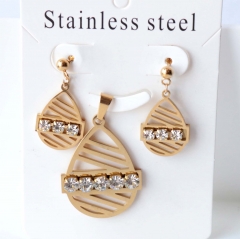 Stainless steel jewelry Earrings necklaces  set Wholesale