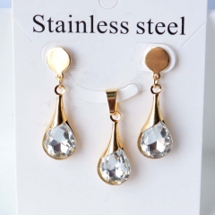 Stainless steel jewelry Earrings necklaces  set Wholesale