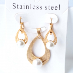 Stainless steel jewelry Earrings necklaces  set Wholesale