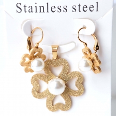 Stainless steel jewelry Earrings necklaces  set Wholesale