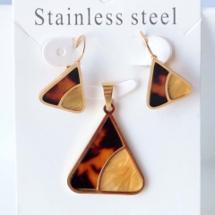 Stainless steel jewelry Earrings necklaces  set Wholesale