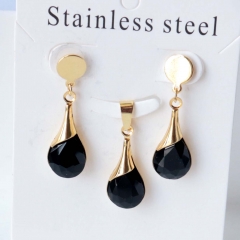 Stainless steel jewelry Earrings necklaces  set Wholesale