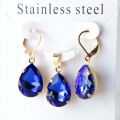 Stainless steel jewelry Earrings necklaces  set Wholesale