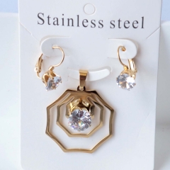 Stainless steel jewelry Earrings necklaces  set Wholesale