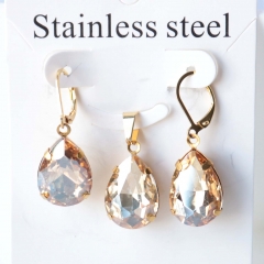 Stainless steel jewelry Earrings necklaces  set Wholesale