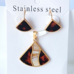 Stainless steel jewelry Earrings necklaces  set Wholesale