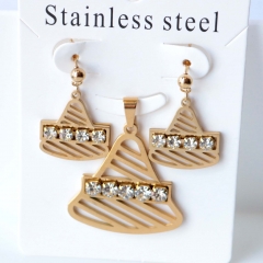 Stainless steel jewelry Earrings necklaces  set Wholesale
