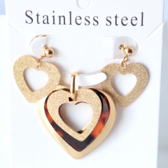 Stainless steel jewelry Earrings necklaces  set Wholesale